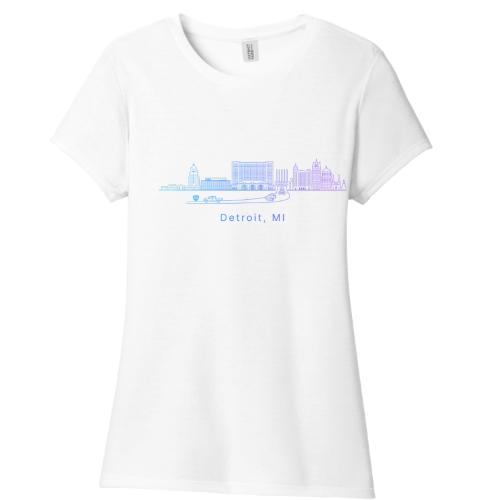 Latitude AI Womens Detroit Unisex City T Shirt