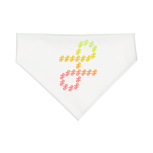 Latitude AI Pet Bandana - White